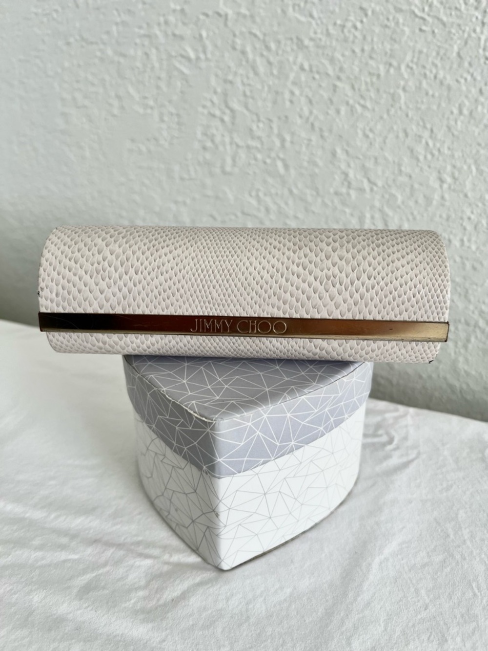 Jimmy Choo Snakeskin glasses case